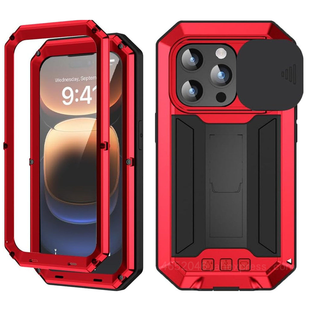 Heavy Duty Metal Style iPhone Case
