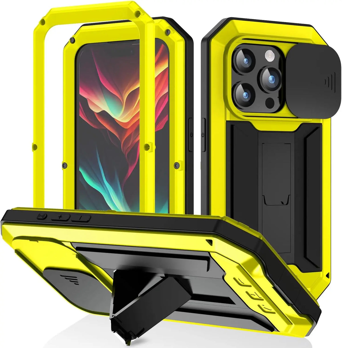 Heavy Duty Metal Style iPhone Case