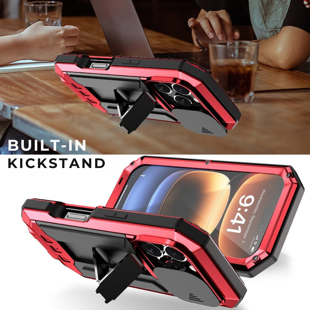 Heavy Duty Metal Style iPhone Case