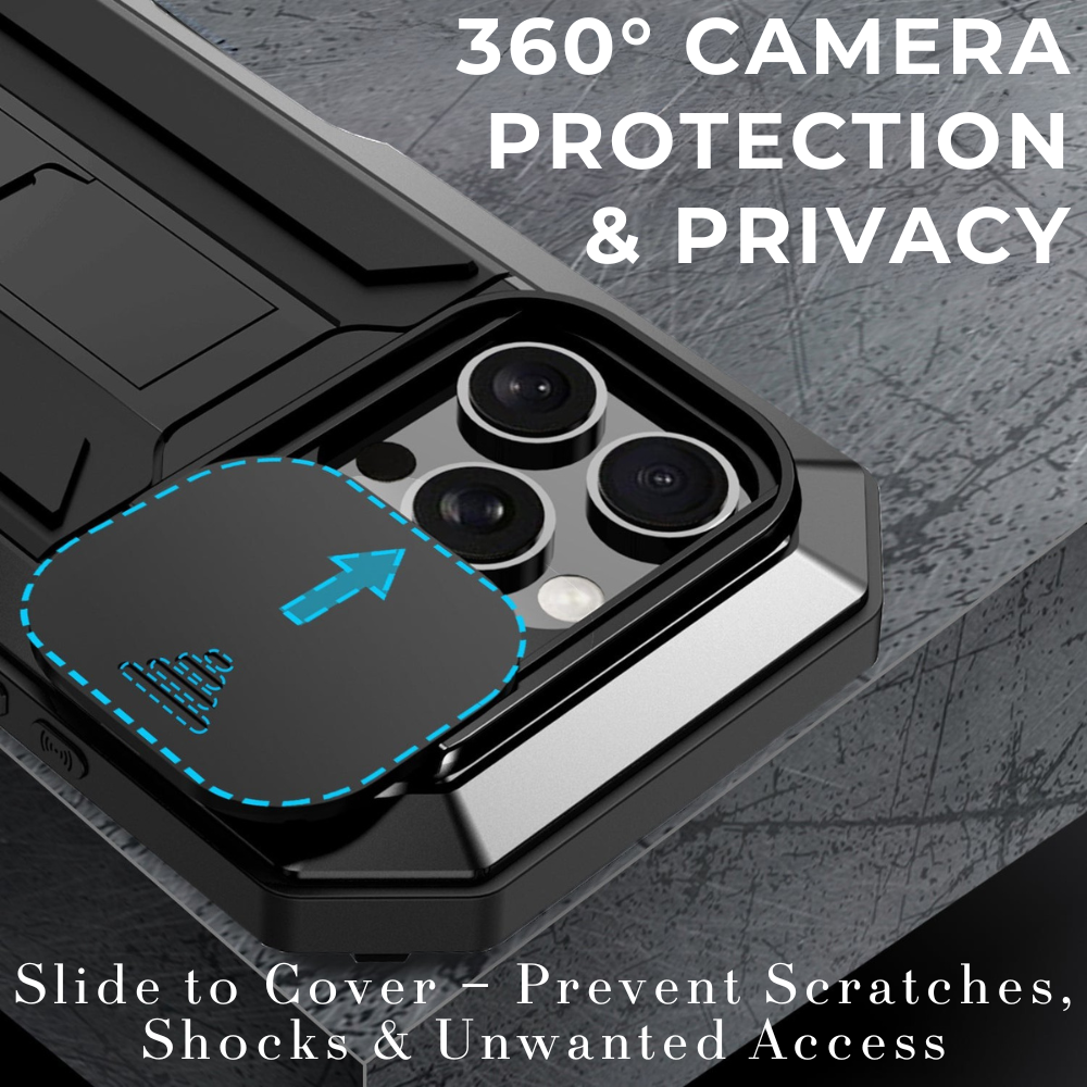 Heavy Duty Metal Style iPhone Case
