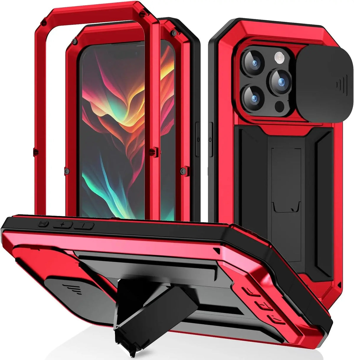 Heavy Duty Metal Style iPhone Case