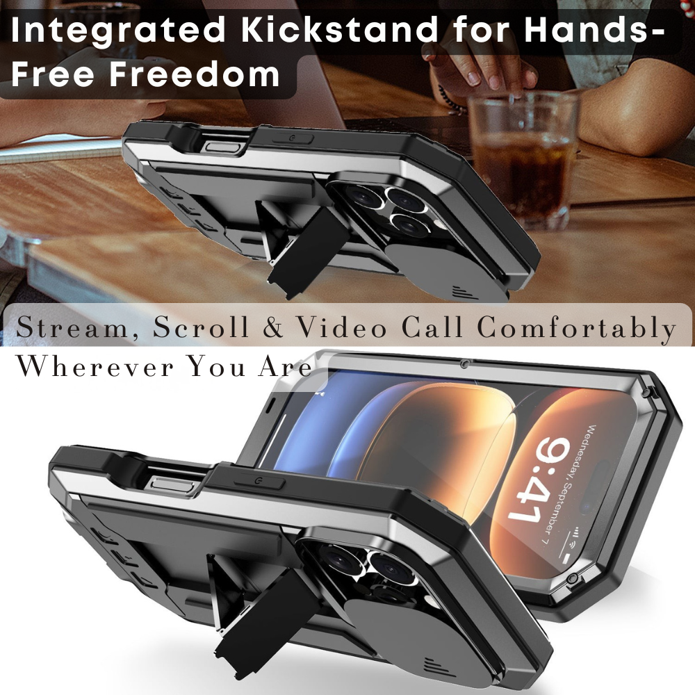Heavy Duty Metal Style iPhone Case