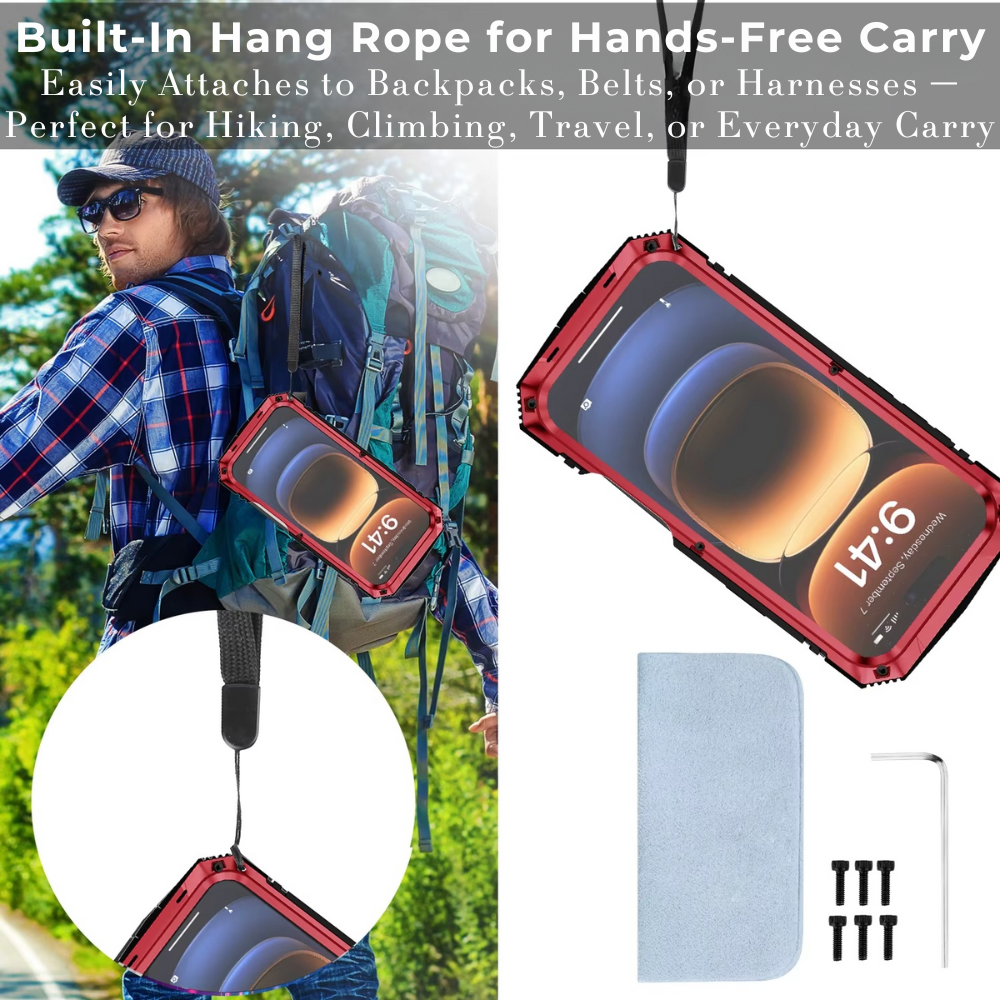 Heavy Duty Metal Style iPhone Case
