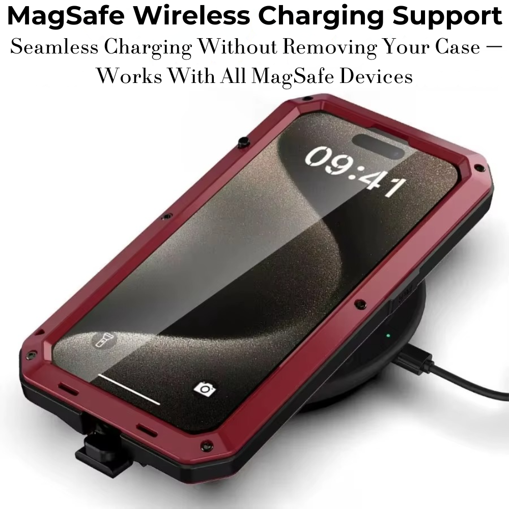 Heavy Duty Metal Style iPhone Case