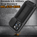 Heavy Duty Metal Style iPhone Case