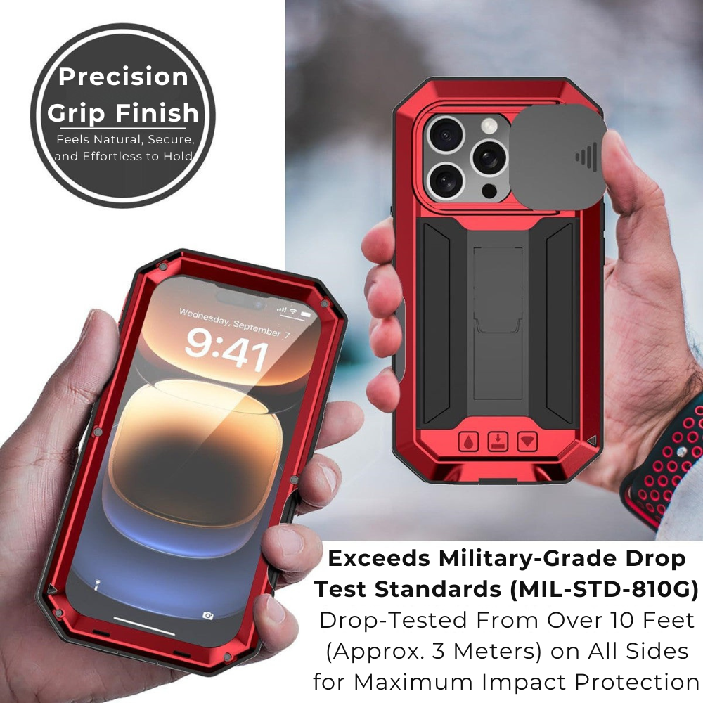 Heavy Duty Metal Style iPhone Case