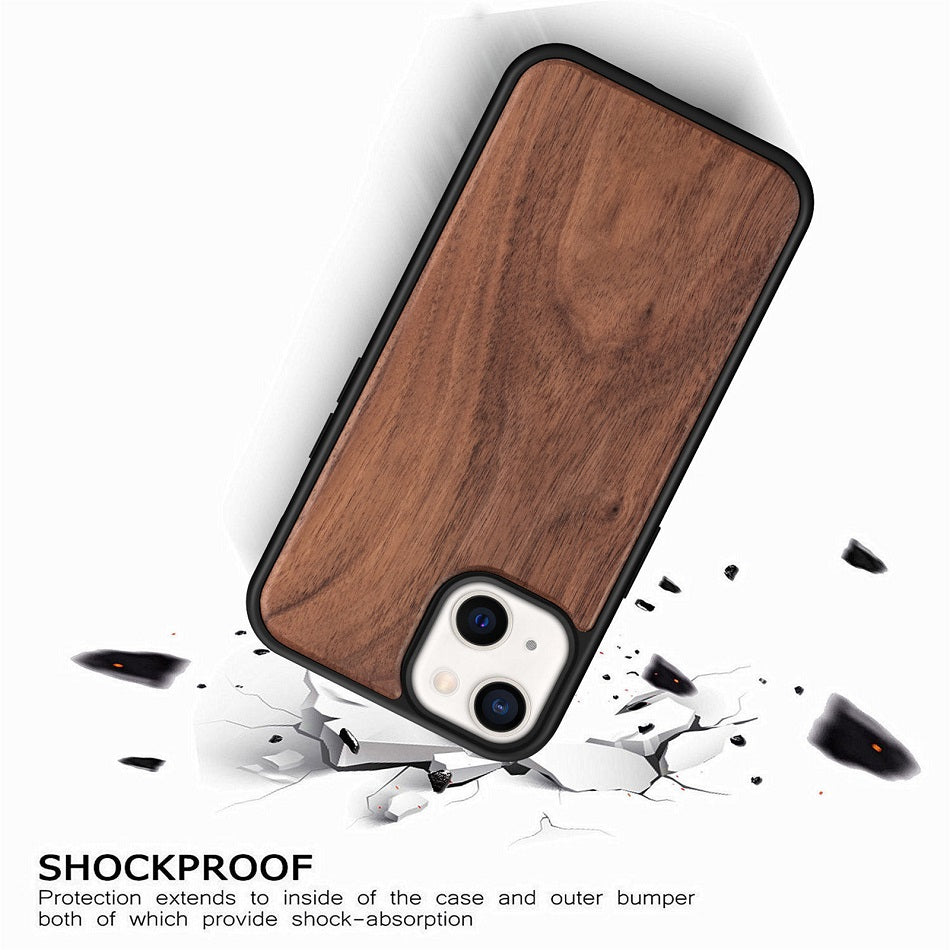 Natural Wood Texture iPhone Case Soft Bumper