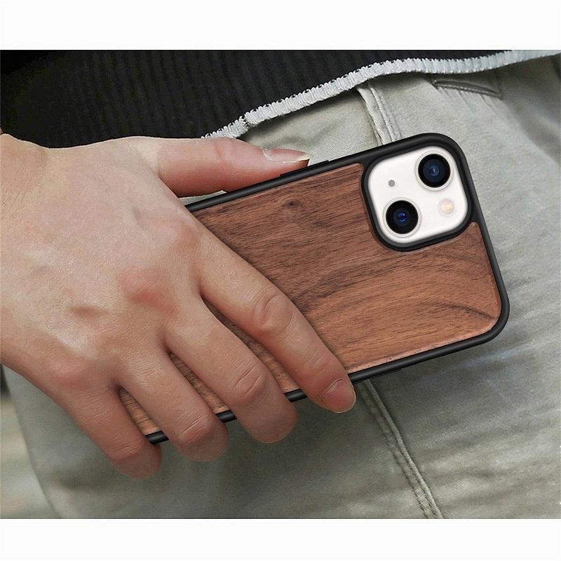 Natural Wood Texture iPhone Case Soft Bumper