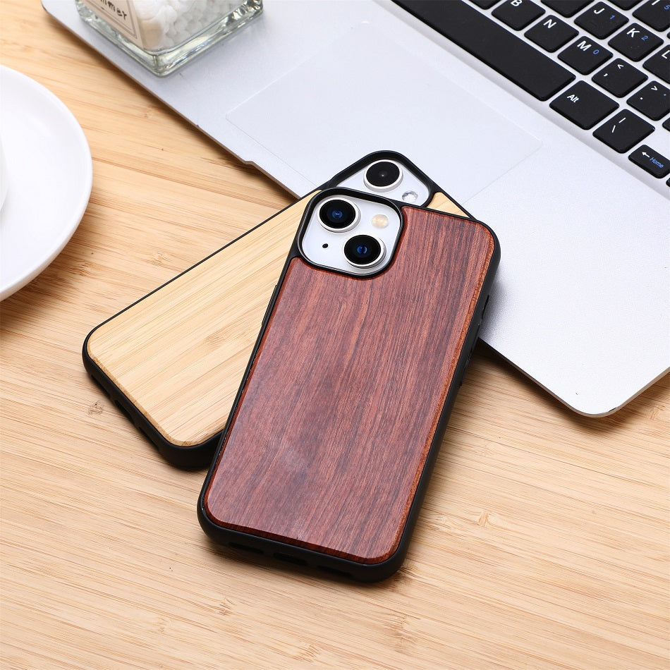 Natural Wood Texture iPhone Case Soft Bumper