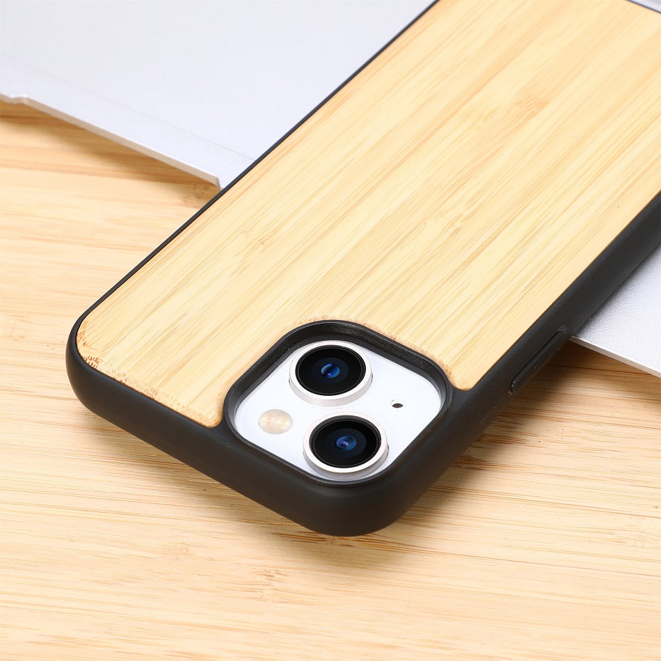 Natural Wood Texture iPhone Case Soft Bumper