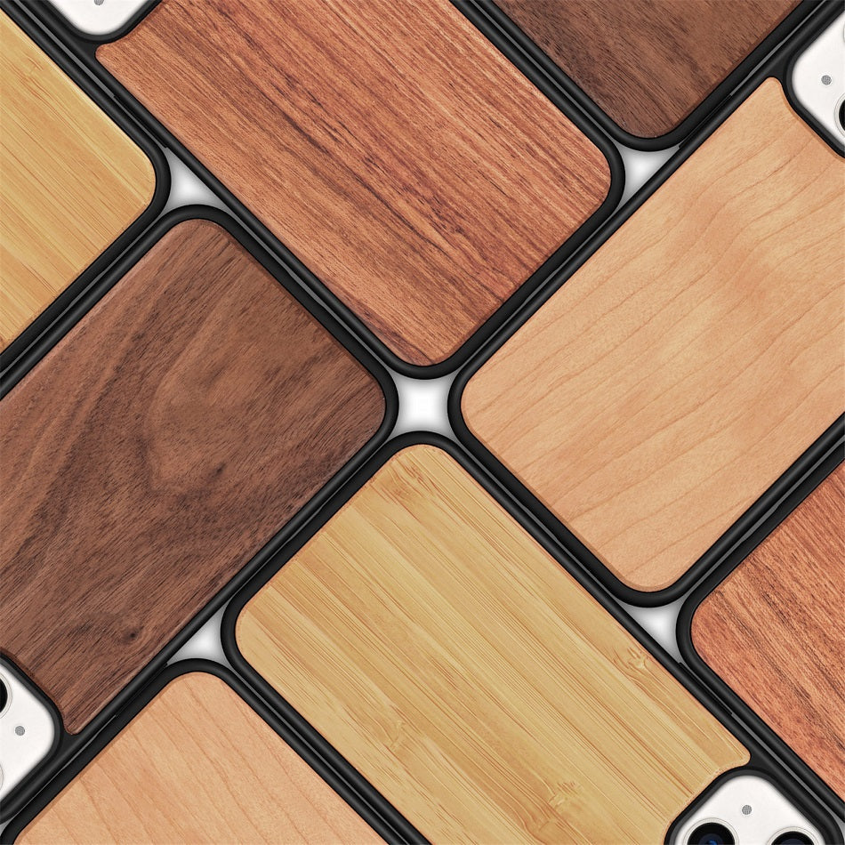 Natural Wood Texture iPhone Case Soft Bumper