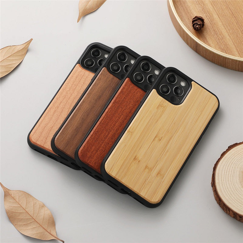 Natural Wood Texture iPhone Case Soft Bumper