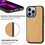 Natural Wood Texture iPhone Case Soft Bumper