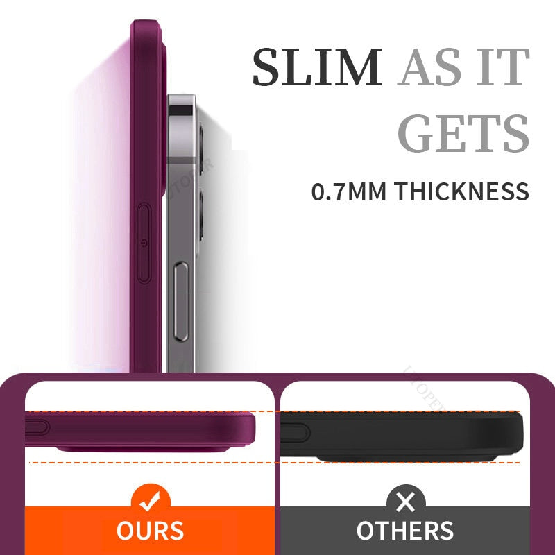 Silicone iPhone Case Soft Lining