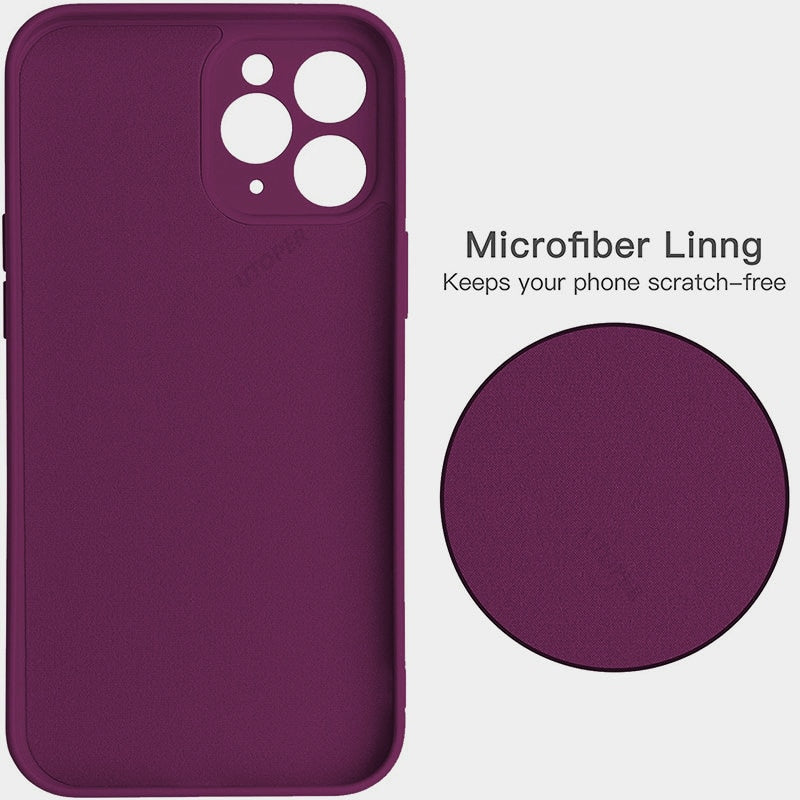 Silicone iPhone Case Soft Lining