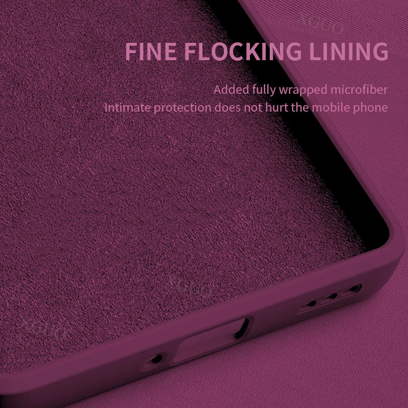 Silicone iPhone Case Soft Lining
