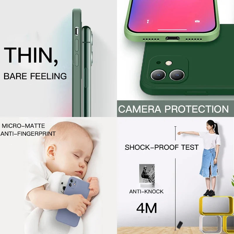Silicone iPhone Case Soft Lining