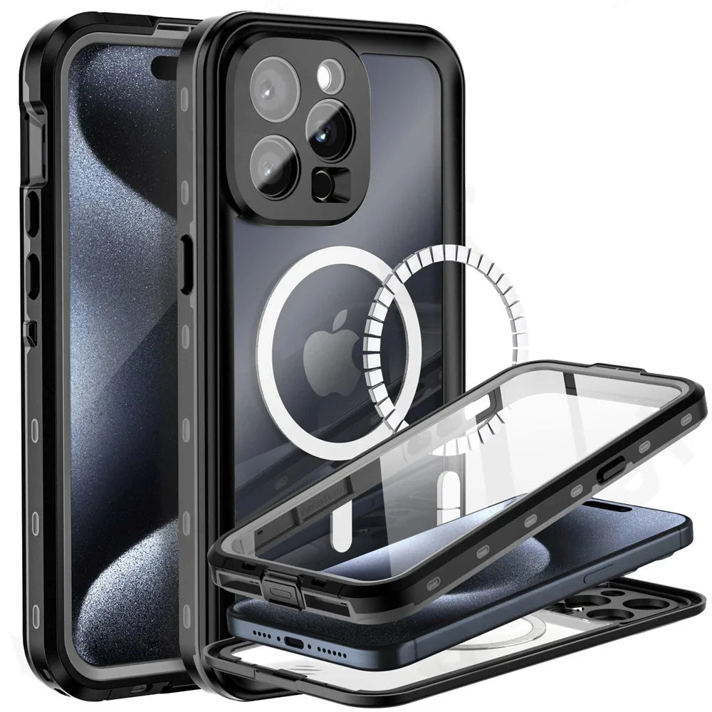Waterproof Style MagSafe iPhone Case Full Body