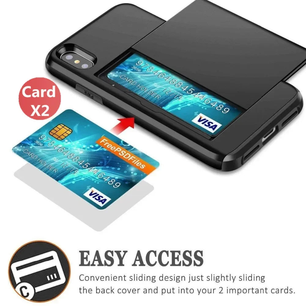 Sliding Card Holder iPhone Case