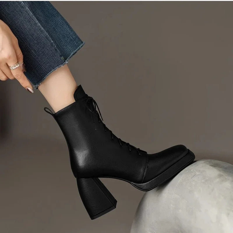 Melissa Lace-Up Ankle Boots