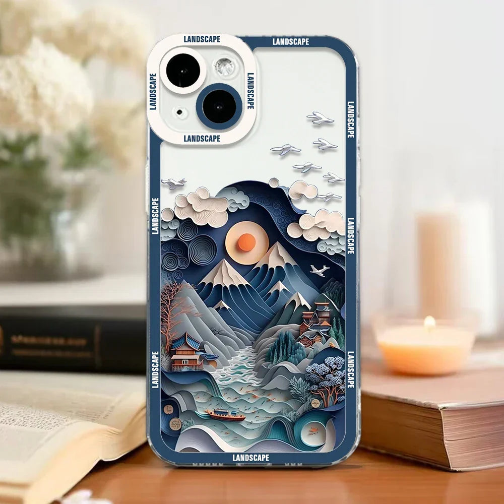 Vintage Eastern Scenery iPhone Case