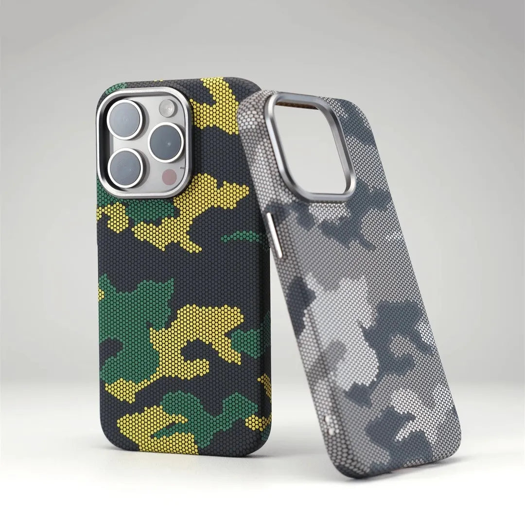 Pixel Camouflage Pattern iPhone Case