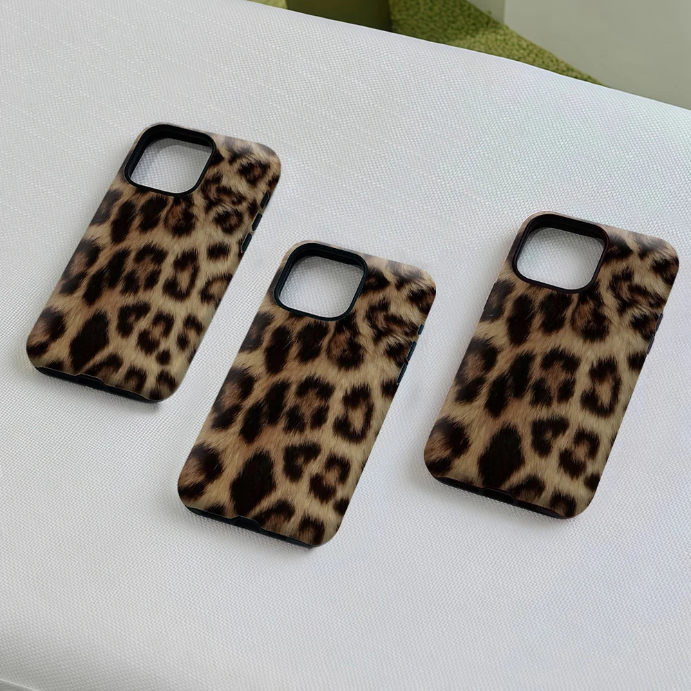 Leopard Pattern Hard Shell iPhone Case