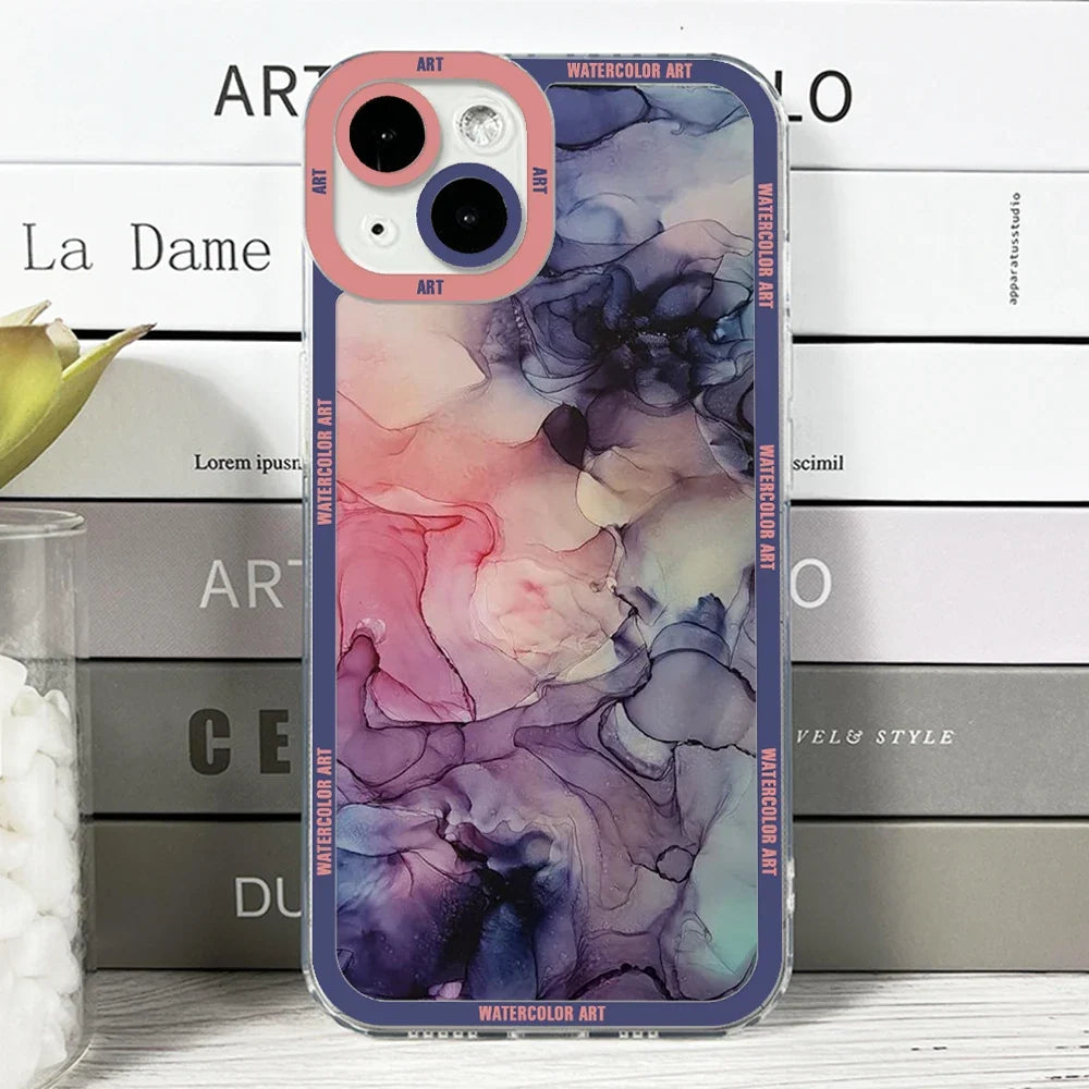 Abstract Watercolor Art iPhone Case