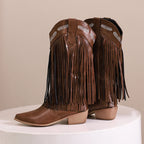 Carris Suede Leather Western Cowgirl Boots