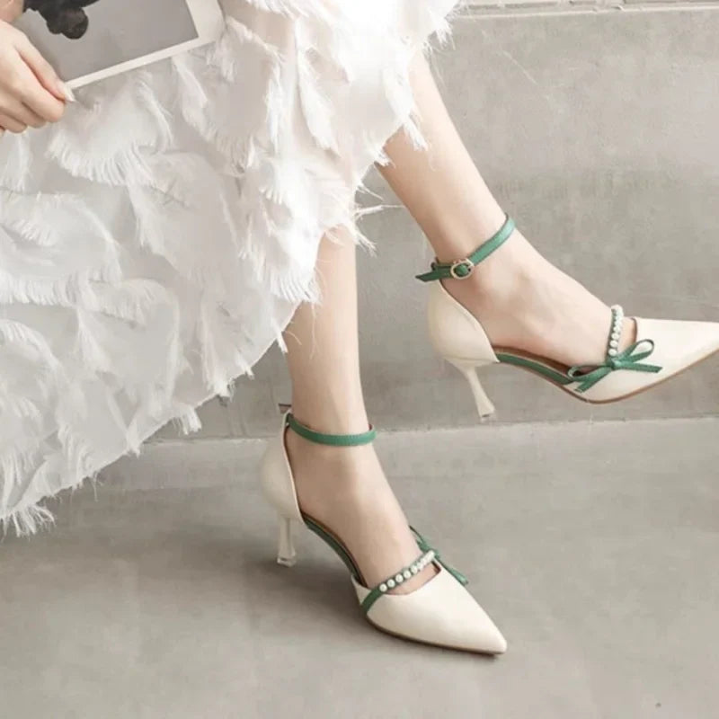 Celestia Bow Strap Heels