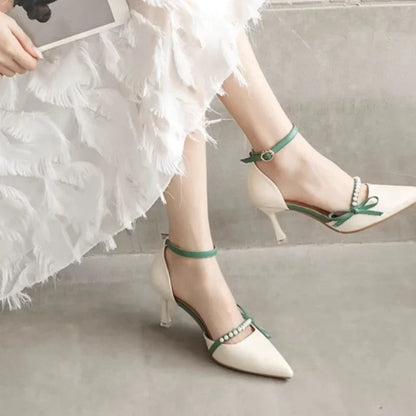 Celestia Bow Strap Heels