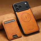 Leather MagSafe iPhone Case With Detachable Wallet