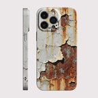 Cracked Paint iPhone Case with Raised Camera Frame and Full Edge Coverage