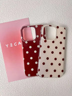 Classic Dot Pattern iPhone Case Clear