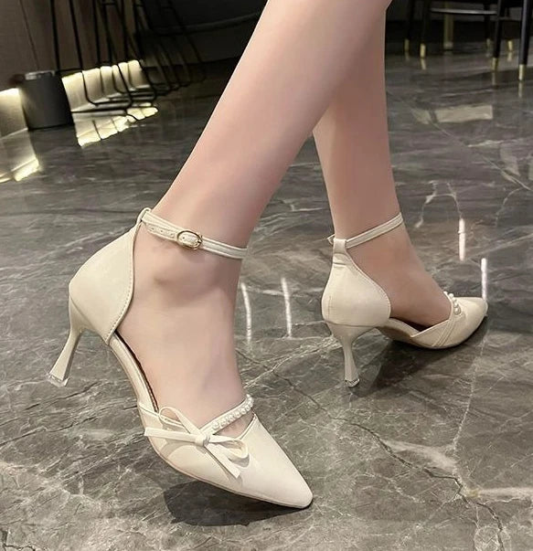 Celestia Bow Strap Heels