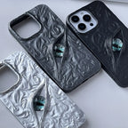 Dragon Eye iPhone Case with Swirl Texture and Camera Lens Guard Shockproof Cover