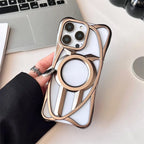 Transparent Geometric Ring iPhone Case Shockproof Slim Protective Cover