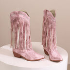 Carris Suede Leather Western Cowgirl Boots