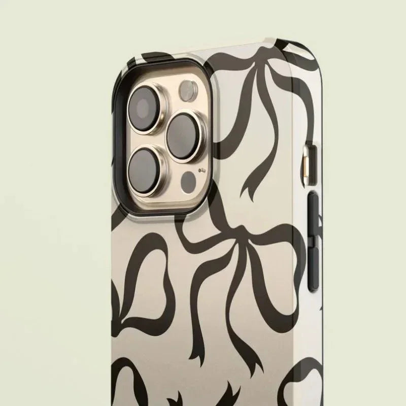 Bow Ribbon iPhone Case Aesthetic Coquette Design Shockproof Protective Back Cover