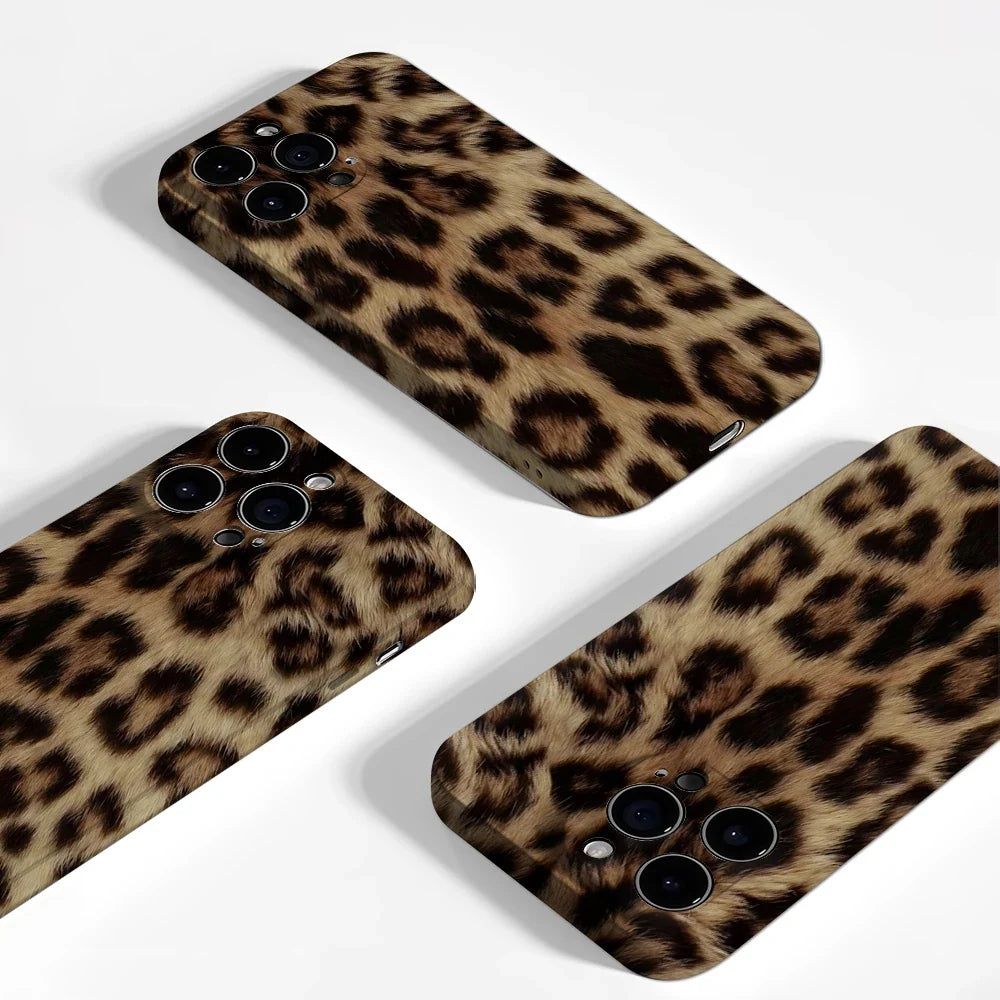 Leopard Pattern Hard Shell iPhone Case