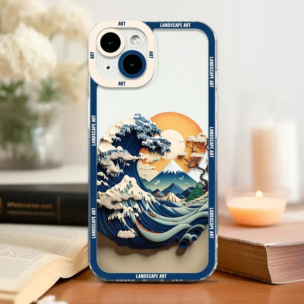 Vintage Japanese Scenery iPhone Case