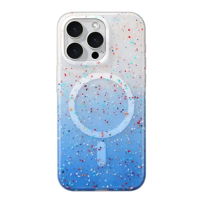 Speckled Magsafe Silicone iPhone Case with Soft Touch Finish & Camera Lens Protection