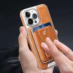 Leather MagSafe iPhone Case With Wallet and Flipstand