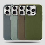 Woven Fabric iPhone Case with Metal Style Camera Frame and Lens Guard