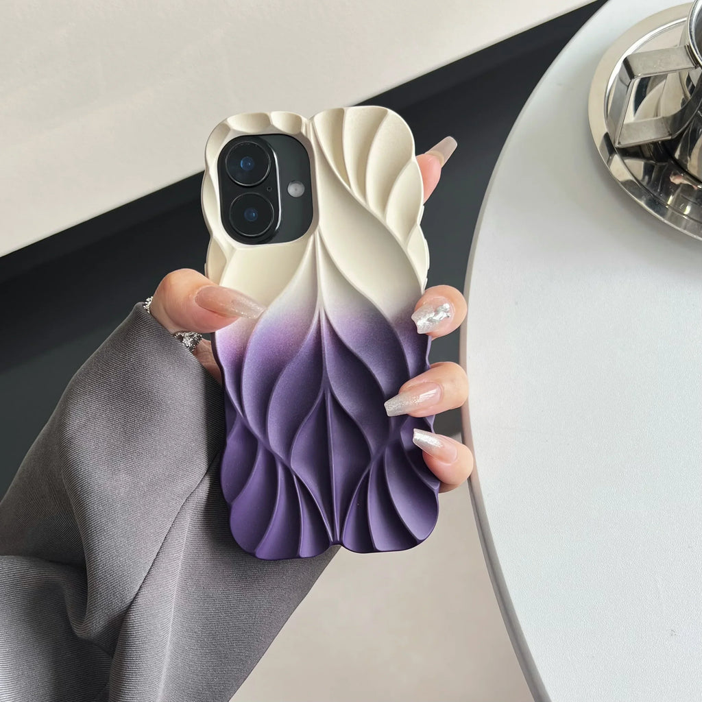 Wave Texture Gradient iPhone Case
