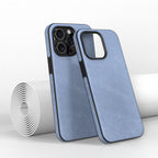 Denim Texture iPhone Case with Soft Bumper Edge and Camera Lens Guard