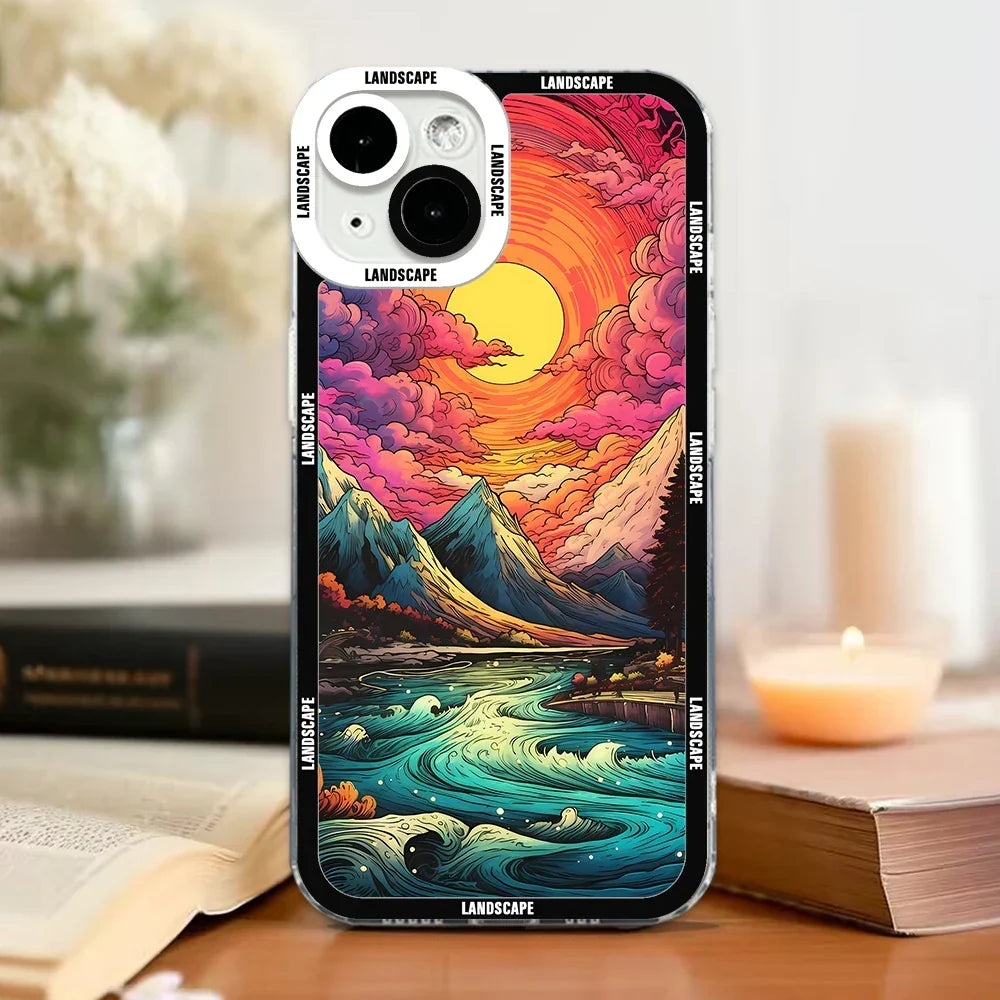 Japanese Landscape Art iPhone Case
