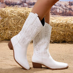 Sierra Western Leather Cowgirl Boots