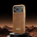 Vintage Leather iPhone Case Gold Edge