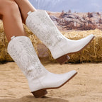 Sierra Western Leather Cowgirl Boots